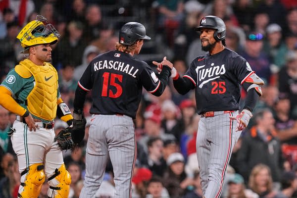 Two-run homers by Buxton and Martin help Twins rally to beat Red Sox 8-6 