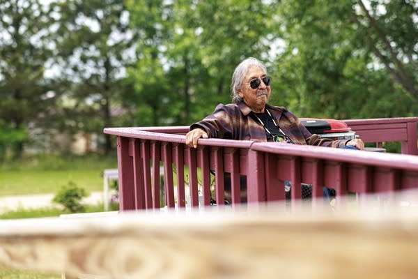 A Native activist, Leonard Peltier