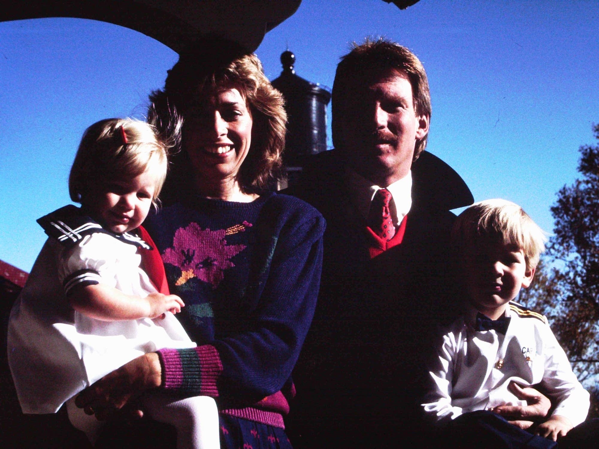 Lee Radzak and his family pose for a picture in 1988.