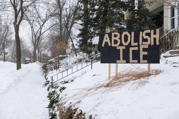 ICE Out signs