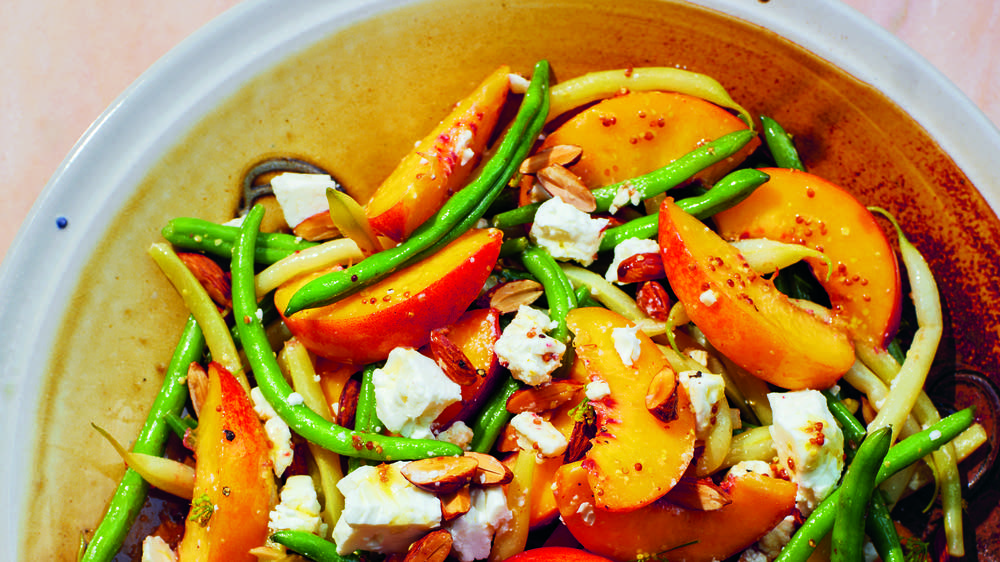 Salad of Nectarines, Green Beans, Almonds and Feta The Splendid Table
