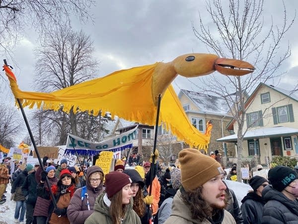 artists at protest