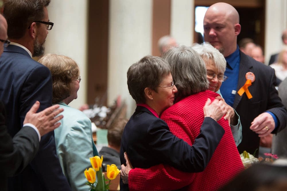 Congratulating Clark