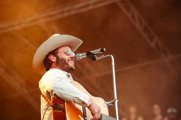 Charley Crockett performing at the Minnesota Country Club Festival in St. Paul on Friday, July 10, 2026. 