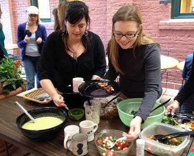 Healthy potluck lunch