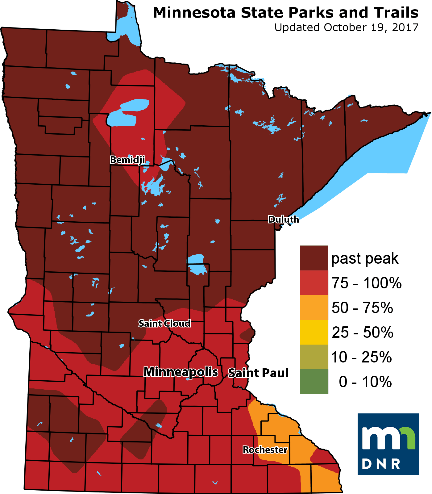 Where to see the best fall colors this weekend.