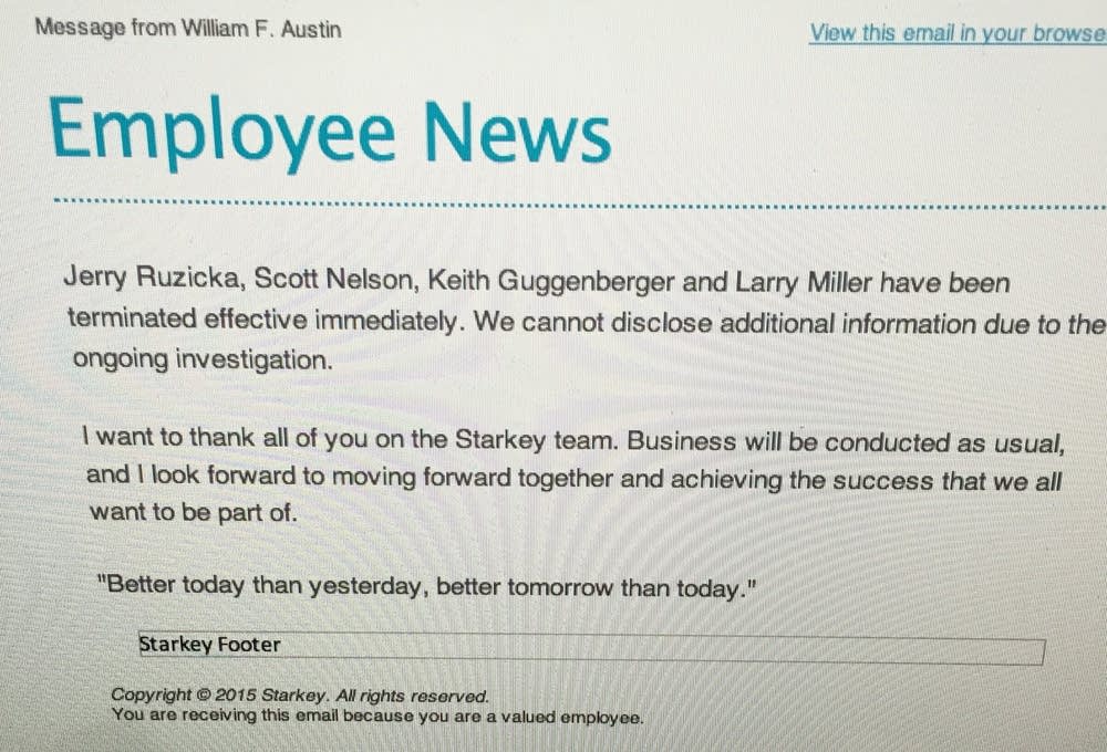 Starkey email