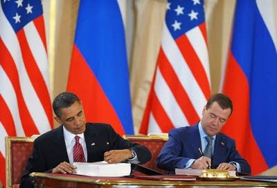 Obama and Medvedev