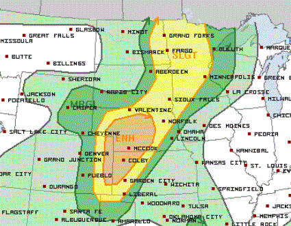 Warm Monday with storms increasing toward evening; much cooler Tuesday