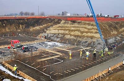 Water treatment plant construction