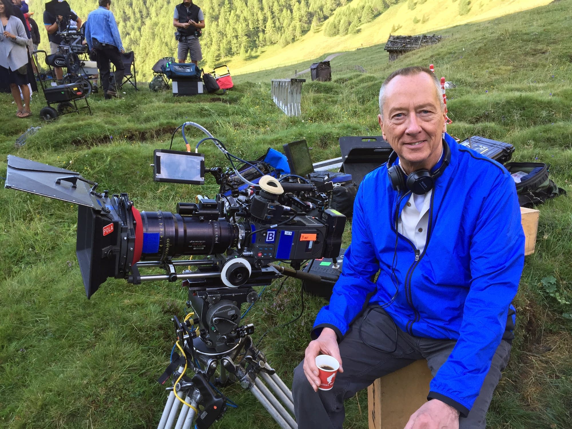 Minnesota native Barry Morrow on the set of 'Smitten!' in the Italian Alps