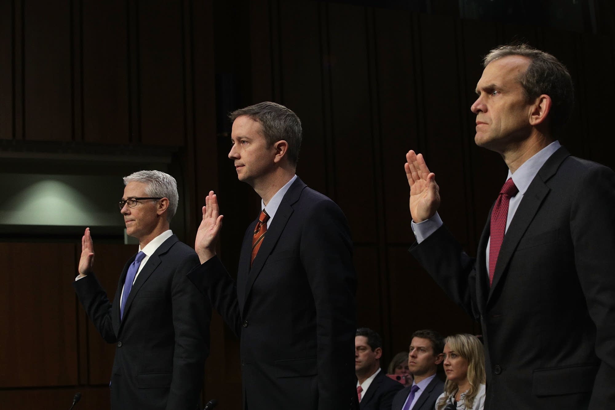 Facebook, Google and Twitter execs testify to the Senate Intel Committee.