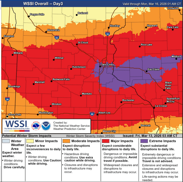 NOAA Winter Storm Severity Index