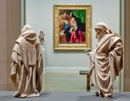 Music and lights to mourn by