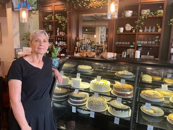 A woman at a business