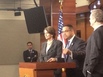 Ellison helps launch Democratic campaign finance push