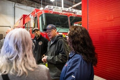Walz meets with fire responders as crews gain ground on North Shore blaze