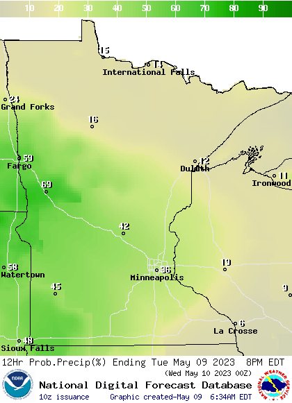 Continued warm with more shower, thunder chances for some Tuesday