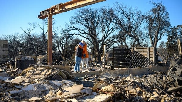 Fire survivors saved everything from stuffed animals to bricks. But they also lost a lot. 