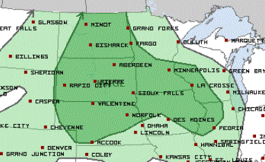 Severe storms outlook until 7 a.m. on Tuesday
