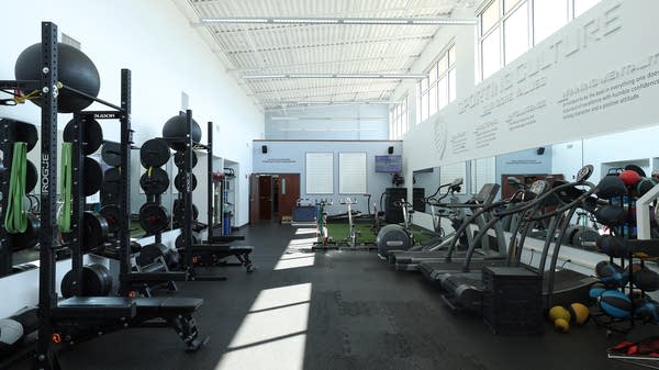 A gym.