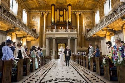 wedding at the Old Royal Naval College Chapel