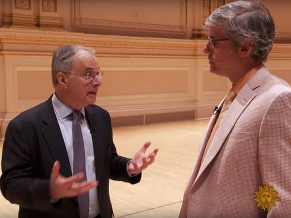 Poster Carnegie Hall's Clive Gillinson with Mo Rocca