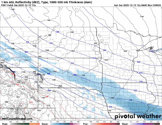 Forecast precipitation Saturday 7 a.m. to noon