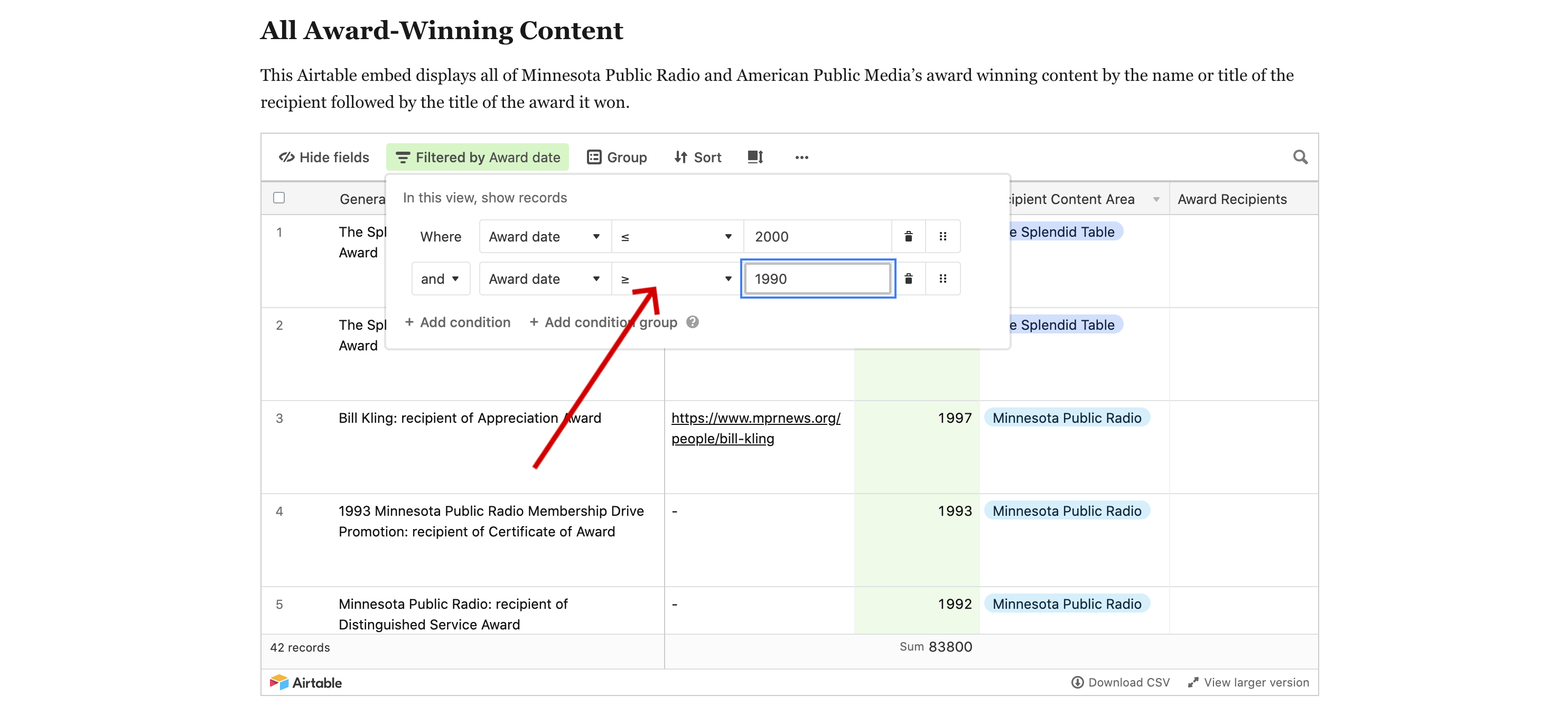 Airtable Filter 3