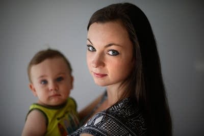 Shannon Coyne and son