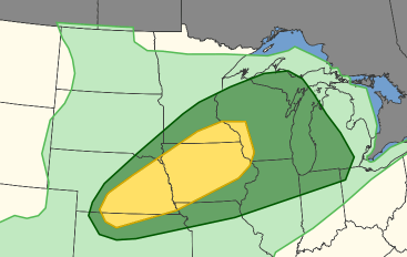 Day two severe weather risk