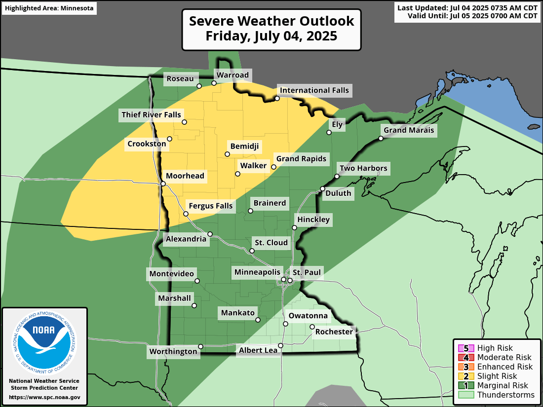 Severe weather threat for 4th of July