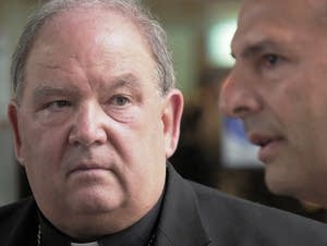 Archbishop Hebda, left, and Abood, Chair of the Reorganization Task Force