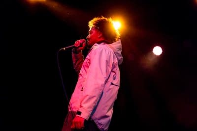 mati performing on stage