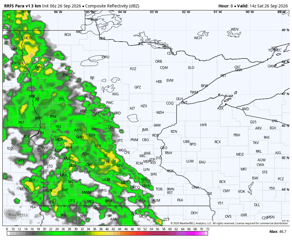Rain on Saturday