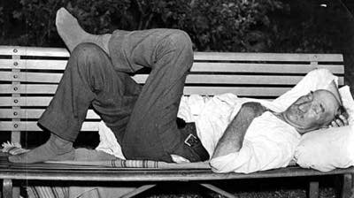 People slept outside to beat the heat in July 1936