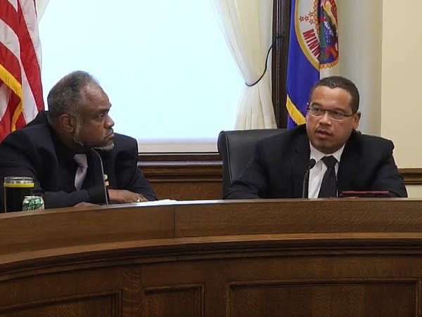 Public Safety Commissioner John Harrington, Attorney General Keith Ellison
