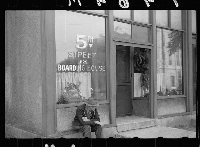 A boarding house in Minneapolis in 1939.