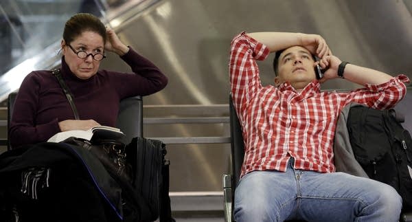 Frustrated travelers