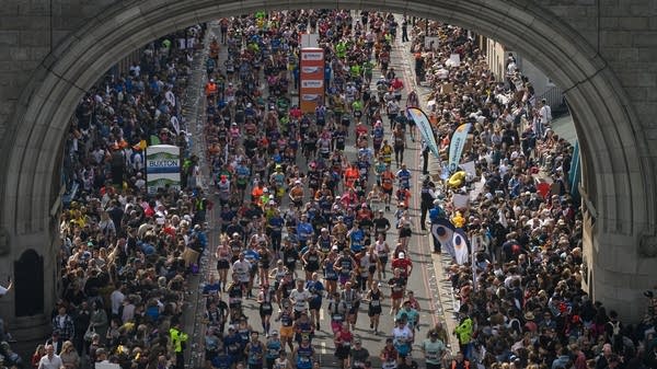 Over a million people entered a lottery for a chance to participate in the London Marathon this year. Only 59,000 got in.
