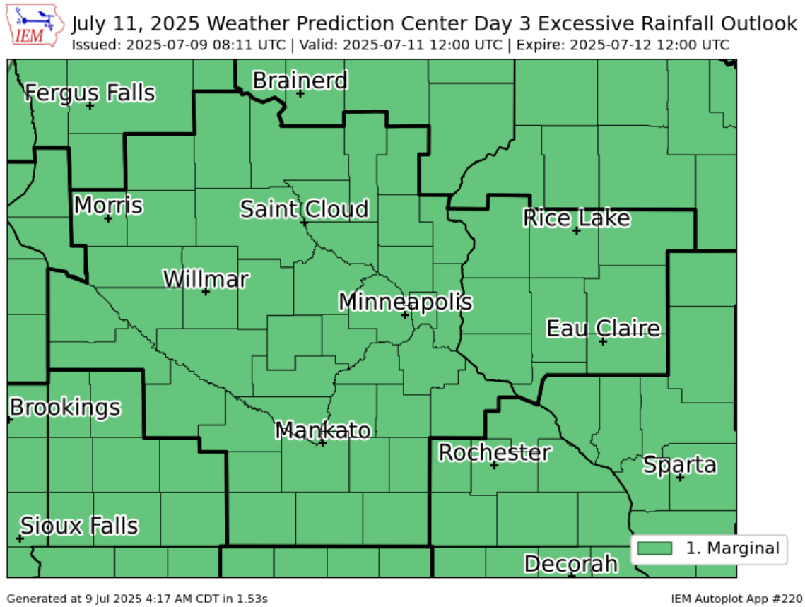 Excessive rainfall outlook