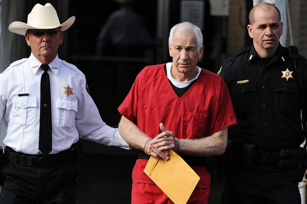 Sandusky leaves court after sentencing