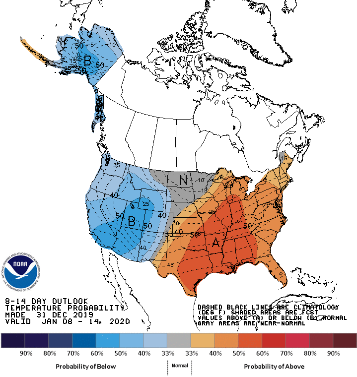 8-14 day temperature outlook