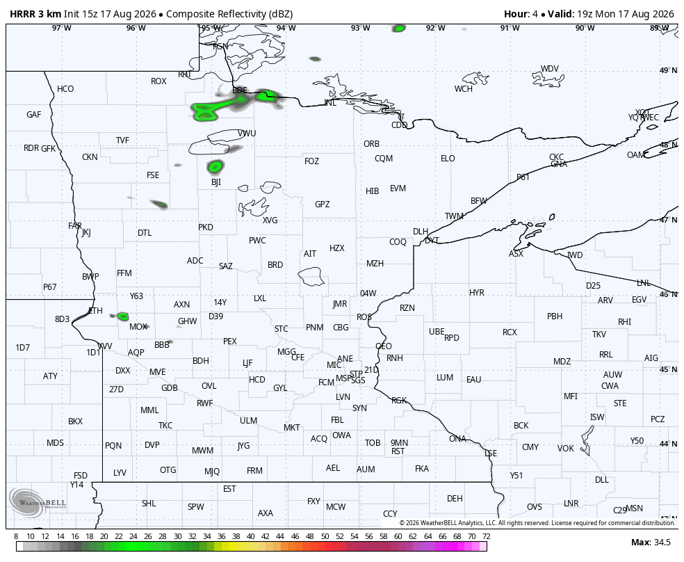 HRRR blasts through storms