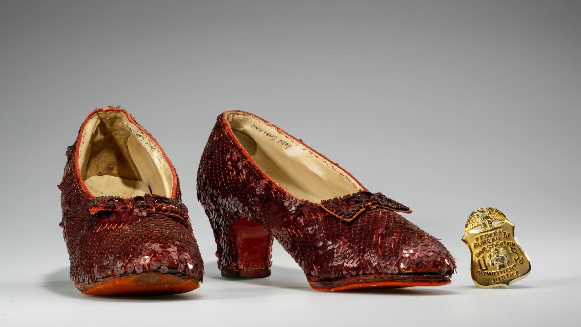 Licensed Wizard Of Oz Ruby Sequin Slippers – Adult Size (Dorothy Costume Shoes)
