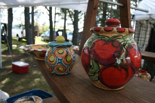 Two pots on a table