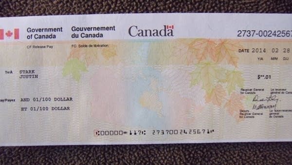 In Canada, a penny for a soldier’s service