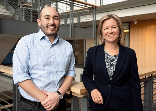 two people posing for a portrait