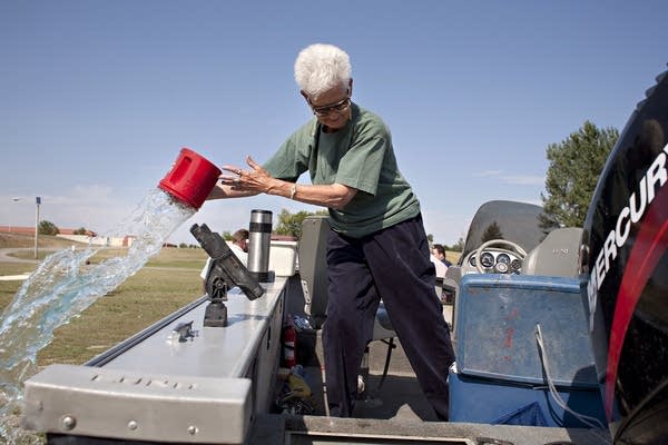 Removing treated water