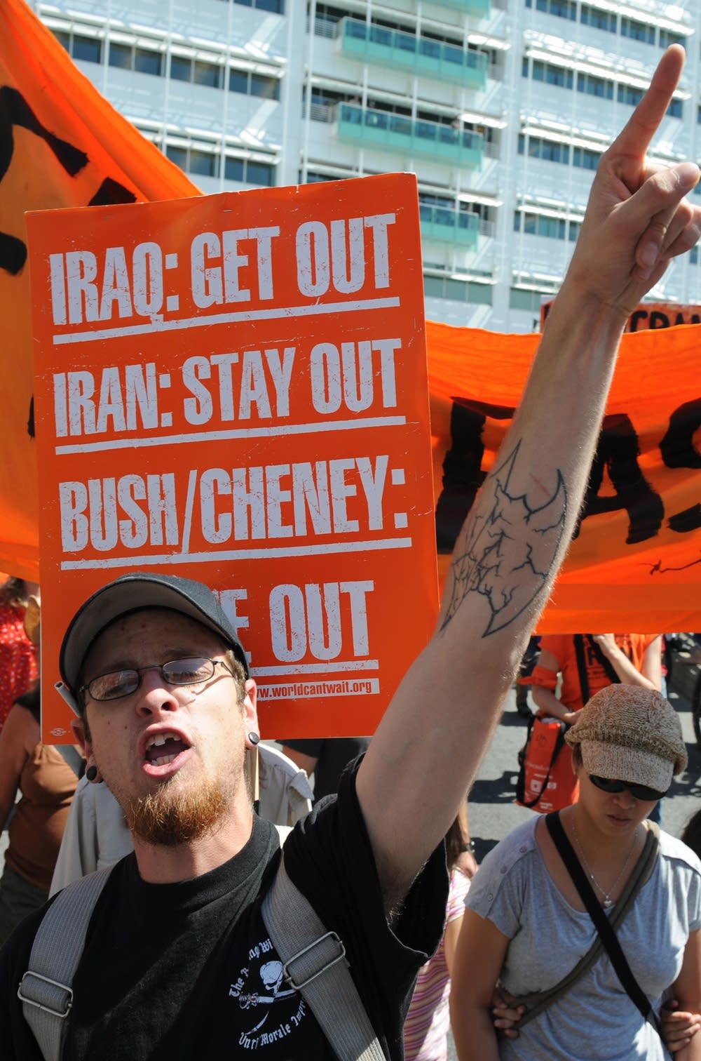 Anti-war protestors